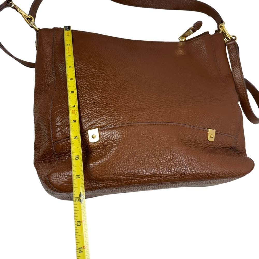 Lauren Ralph Lauren Brown and Gold Satchel - Picture 9 of 12